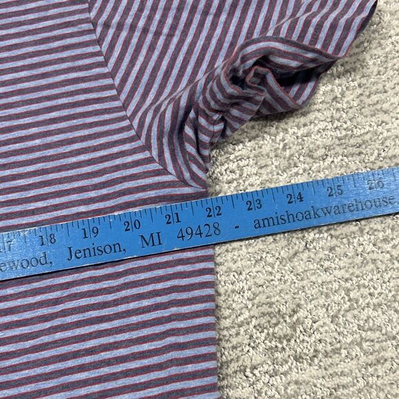 Patagonia Squeaky Clean Polo Shirt Mens Large Striped Organic Cotton 52776 - Picture 8 of 9